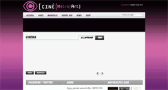 Desktop Screenshot of cinemetroart.com