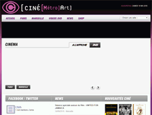 Tablet Screenshot of cinemetroart.com